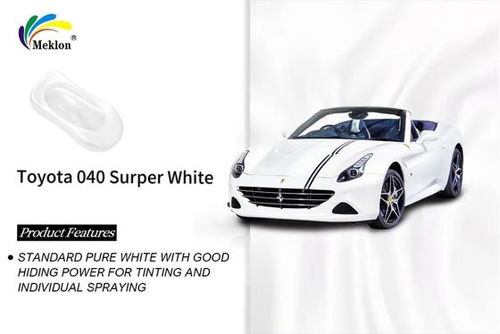 Super Blanc Refinish Peinture de voiture Finition lisse Pratique pour FAW Toyota 040