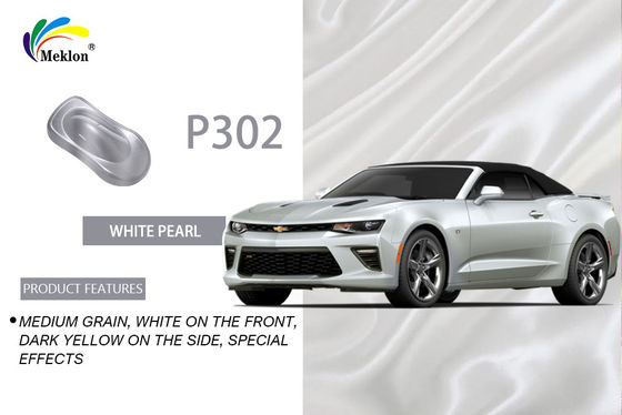 Peinture de voiture métallique blanche brillante résistante à la décoloration