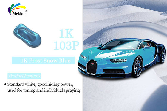 Bon brillant 1K Frost Neige Couleur bleue Tintures Couche de voiture Réparation Auto Refinish Peinture
