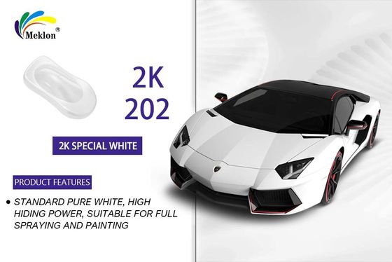 Une peinture anti-UV durable, étanche, métallique et blanche.