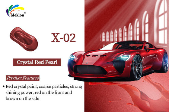 Peinture automobile perleuse durable Multiscene, peinture de voiture rouge cristallin résistant aux intempéries