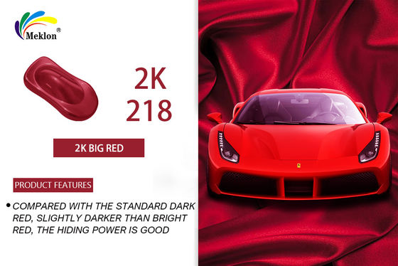 Peinture automobile rouge brillant résistant aux produits chimiques