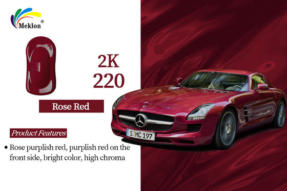Peinture automobile rouge rose 2K Top Coat Métallique résistant à la décoloration Durable