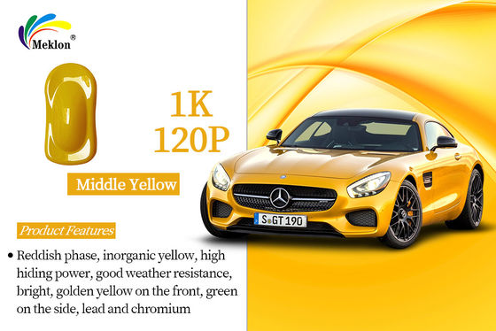 Peinture anti-rouille pour voiture 1K Jaune moyen Peinture par pulvérisation automatique