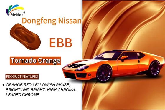 Dongfeng Nissan EBB Tornado Orange Peinture de remise à neuf de voiture Faible niveau de COV