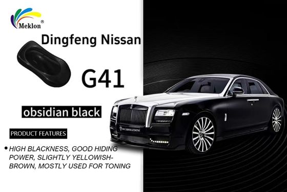 Dongfeng Nissan G41 Obsidian Noir Refinish Peinture de voiture Subtle métallique Brillant acrylique