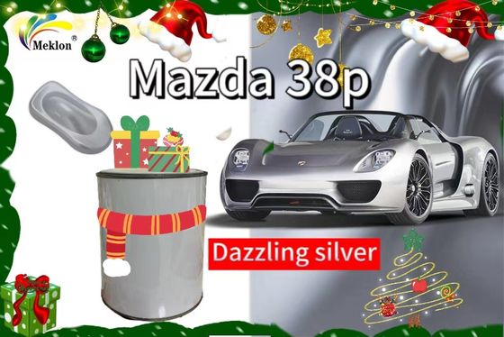 38P Peinture de voiture argentée brillante avec effet éblouissant pour revêtement automobile Mazda