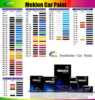Finition rouge foncé et brillant avec peinture de voiture de perle de fuchsia