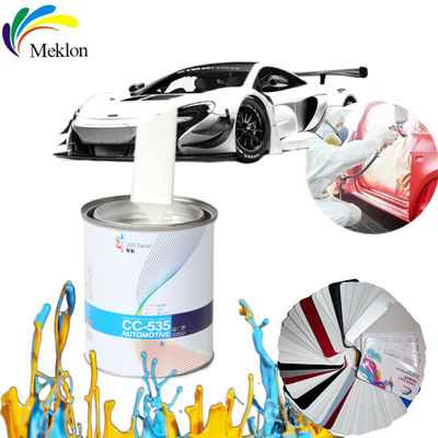 Peinture auto blanche brillante et lisse, peinture automobile acrylique durable.