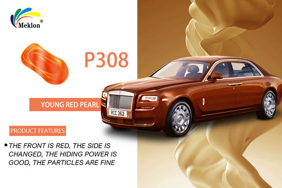 Refinissage automobile avec Meklon P-308 Langue Peinture automobile rouge perle
