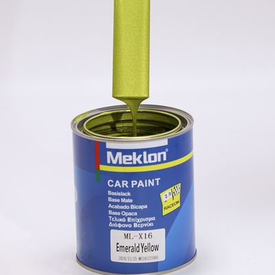 1K Émeraude Jaune Bonne adhésion Puissance de couverture forte Peinture de voiture à haute chrome