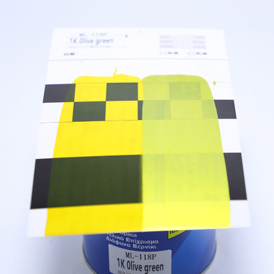 1K Peinture automobile verte d'olive à haute performance revêtement liquide de résine pour la peinture acrylique à pulvérisation avec apparence en poudre