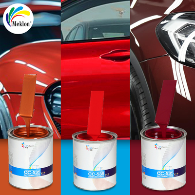 Peinture automobile acrylique rouge pur classique à séchage rapide de haute performance professionnelle avec une excellente résistance à l'usure et aux rayures, résistance industrielle et durabilité