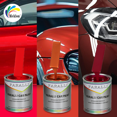 Fabricant Ventes directes de peinture automobile résistante aux UV à haute brillance continue rouge vif