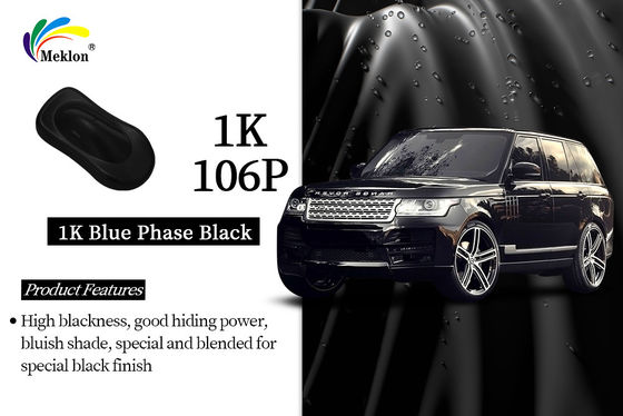 1K Phase bleue Peinture spéciale noire Système solide haut Auto Refinish Peinture pour la réparation automobile
