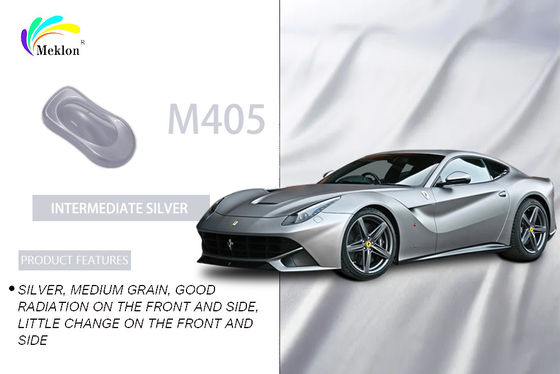 Peinture de voiture métallique argentée perle durable résistant aux intempéries inoffensif