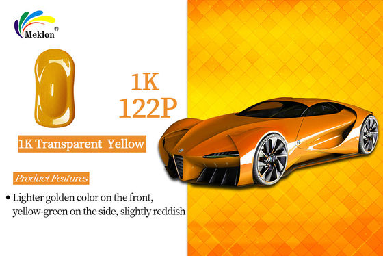 Anti-UV Polyester semi-brillant 1K revêtement jaune transparent Peinture métallique auto