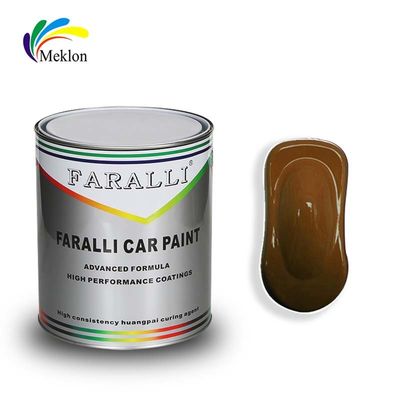 Couche automatique 1K Fer transparent Jaune Acrylique Finition Glitter Peinture automobile