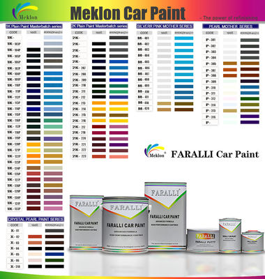 1K neige glacée bleu brillant couleurs acryliques solides Peinture automobile pour réparation de carrosserie de voiture d'occasion