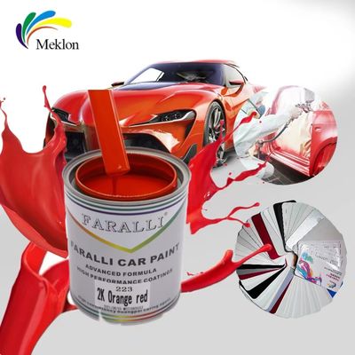 La peinture de voiture rouge présente un éclat lumineux pour la réparation des voitures Temps de séchage rapide de seulement 30 minutes