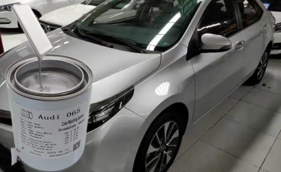 Toyota 1D4 Refinition de peinture automatique argentée pour une brillance et une dureté supérieures