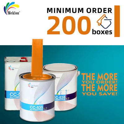 Revêtement de finition acrylique orange résistant à l'usure et aux rayures pour la réparation automobile