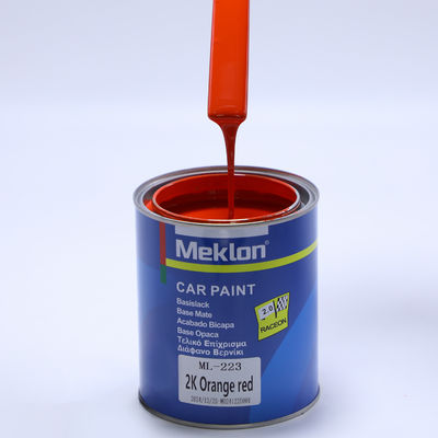 Bon nivellement 2K Orange Rouge Peinture métallique automobile Acrylique Spray de revêtement liquide