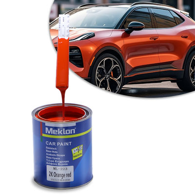 Bon nivellement 2K Orange Rouge Peinture métallique automobile Acrylique Spray de revêtement liquide