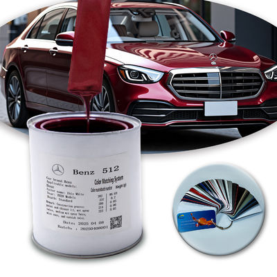 Peinture de finition acrylique rouge perle de qualité 1K pour Mercedes-Benz DB512 avec finition haute brillance