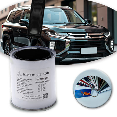 Peinture de voiture de finition personnalisée MITSUBISHI X03 1K Noir Perle Peinture acrylique pour conditions météorologiques extrêmes et routes complexes