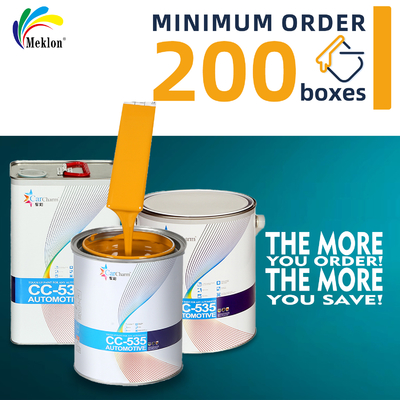 Peinture de voiture acrylique à séchage rapide haute performance jaune soleil résistante aux UV