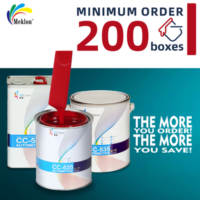 Peinture automobile acrylique rouge pur classique à séchage rapide de haute performance professionnelle avec une excellente résistance à l'usure et aux rayures, résistance industrielle et durabilité