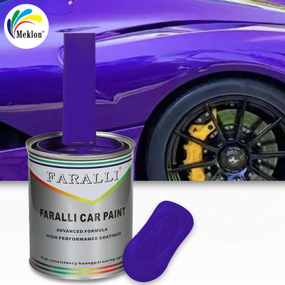 Peinture bleu violet métallique pour voiture avec des performances élevées et de faibles émissions de COV