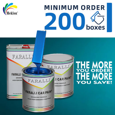 Peinture de réparation automobile bleu vif brillant, résistante à l'usure et aux UV