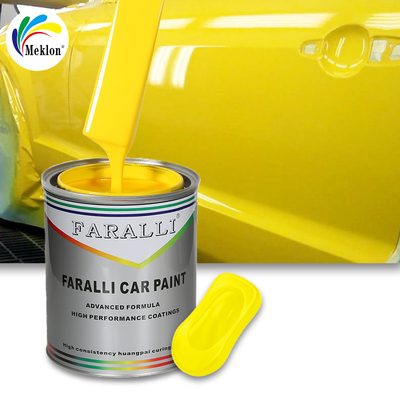 Peinture en aérosol pour voiture jaune citron brillant 1K2K à faible teneur en COV et respectueuse de l'environnement