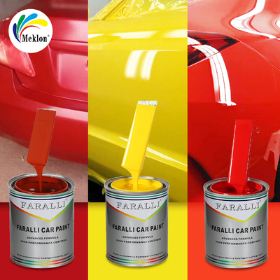 Peinture en aérosol pour voiture jaune citron brillant 1K2K à faible teneur en COV et respectueuse de l'environnement
