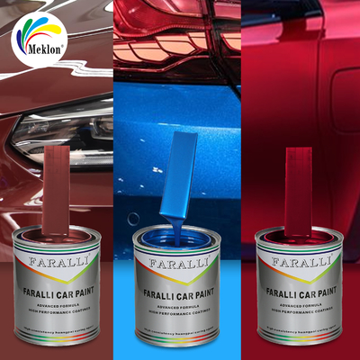 Peinture de voiture rouge vif 1K2K personnalisable, résistante à l'usure et aux intempéries