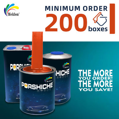 Peinture de réparation fournie en usine résistante aux UV et résistante aux intempéries Peinture de voiture rouge orange