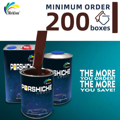 1K2K résistant aux UV résistant aux intempéries et résistant à l'usure Peinture de réparation de voiture rouge noir haute brillance