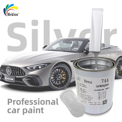 Peinture de réparation automobile métallique argentée à faibles COV, avec un excellent rapport coût-performance et respect de l'environnement