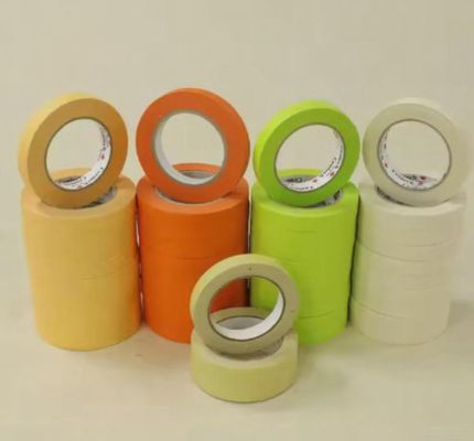 Fournisseur chinois en gros ruban de masquage orange résistant à la chaleur 80 degrés pour la réparation automobile, avec une haute viscosité, personnalisable avec emballage d'origine