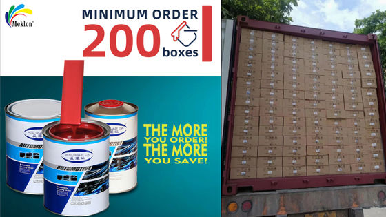 1K Red Car Refinish Paint équipes indépendantes de R & D et de production avec des graphiques de masterbatch et des cartes de couleur