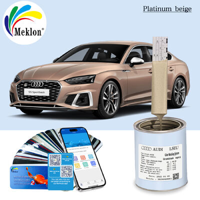Peinture mixte de voiture durable prête pour Audi LSIU Modèles Beige Platine par Meklon
