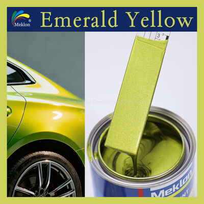 Peinture automobile liquide acrylique Meklon Emerald Yellow pour application par pulvérisation et réparation automobile