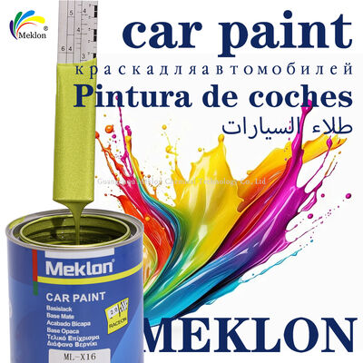 Peinture automobile liquide acrylique Meklon Emerald Yellow pour application par pulvérisation et réparation automobile