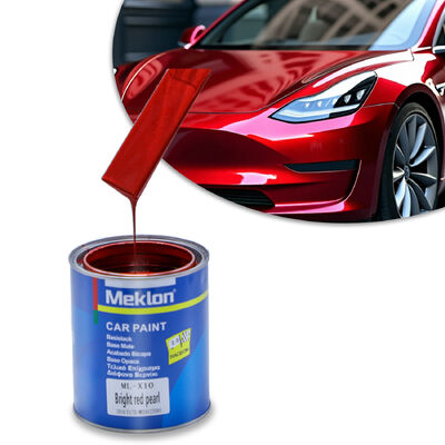 Meklon rouge vif Perle haute chrome Résistant aux rayures Refinir la peinture automobile pour la réparation automobile