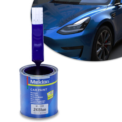 Meklon MK-208 2K bleu résistant aux rayures, faible émission de COV, peinture de finition de voiture pour réparation automobile