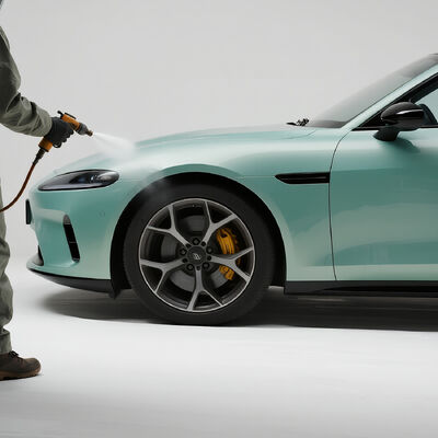 Peinture de retouche automobile en résine acrylique vert perle résistante aux rayures et à faible teneur en COV pour la réparation automobile