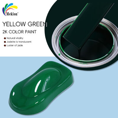 Séchage rapide 2K Peinture acrylique jaune-vert Peinture et revêtement de finition automobile