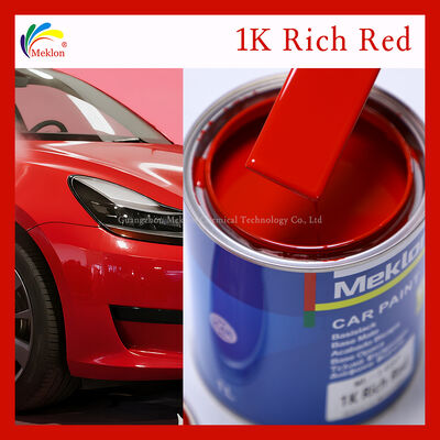 Résistant aux intempéries 1K Rich Red Acrylic Paint Coating et peinture automobile